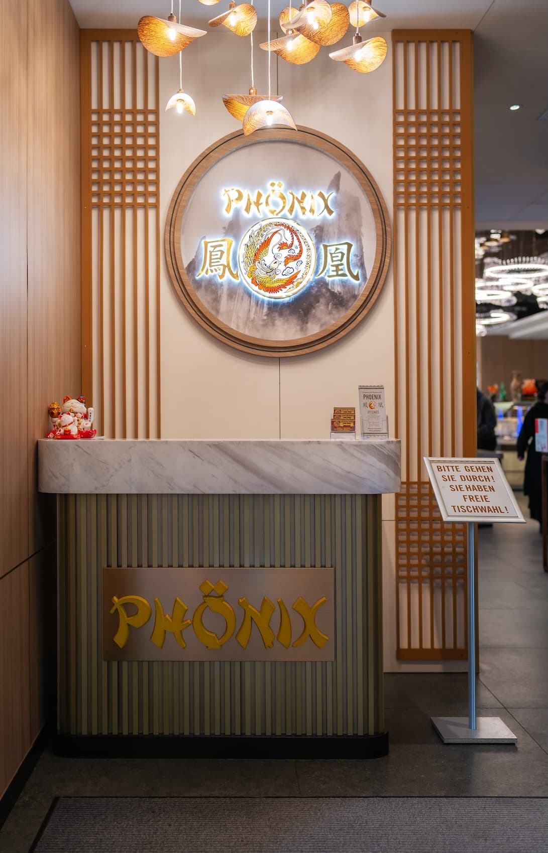 Eingangsbereich des Phoenix Restaurants